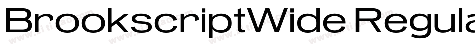 BrookscriptWide Regular字体转换